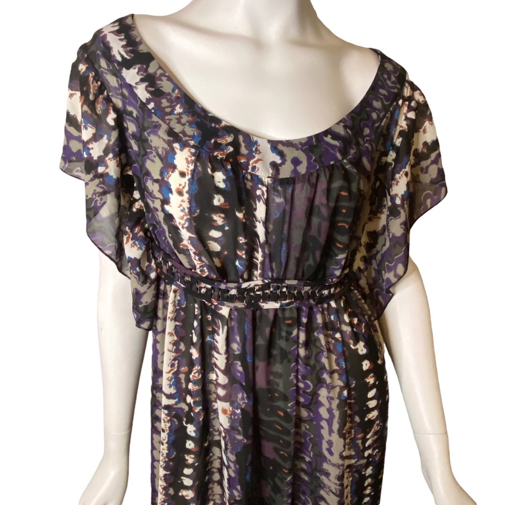 NWT Vintage 90s Purple Maxi Dress by LOOP 18 Size Juniors 13/15
